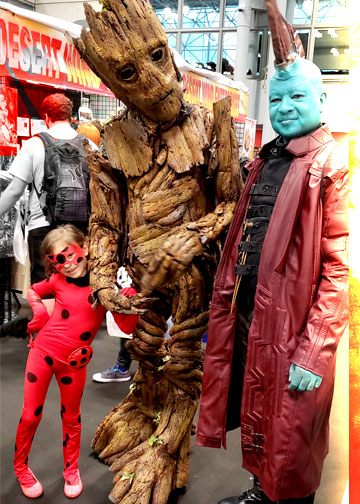 guardians of the galaxy groot yondu cosplay ladybug and choir